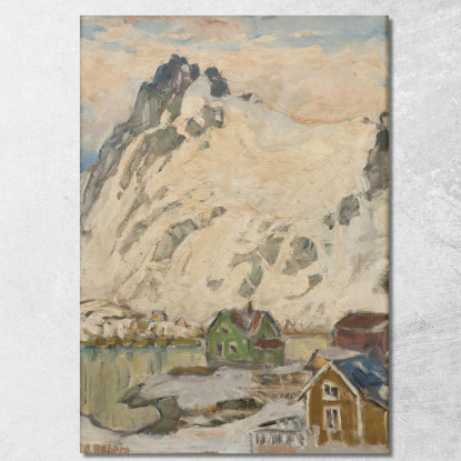 Ai Piedi Della Montagna. Studio Da Lofoten Anna Boberg abb9 quadro stampato su tela