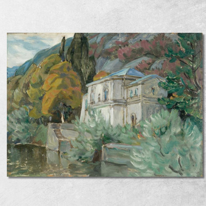 Di Lago Di Como. Studio Dall'Italia Anna Boberg abb14 quadro stampato su tela