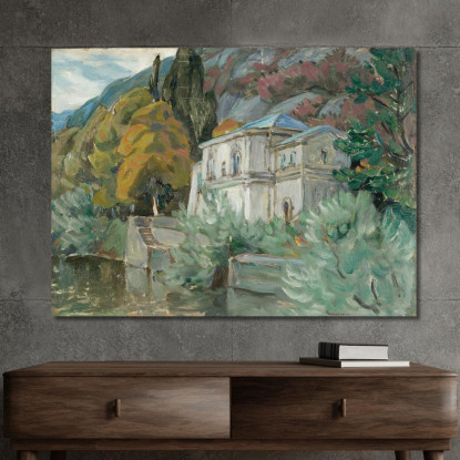 Di Lago Di Como. Studio Dall'Italia Anna Boberg abb14 quadro stampato su tela