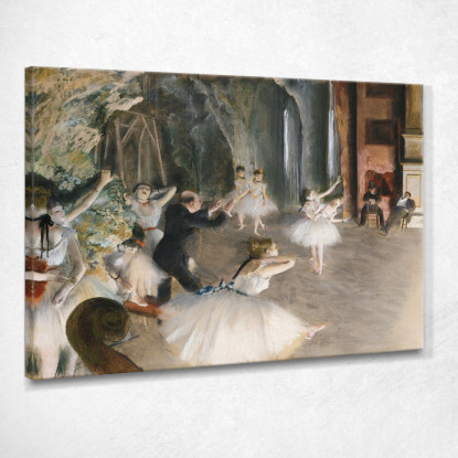 La Prova Sul Palco 1874 Edgar Degas edg81 quadro stampato su tela