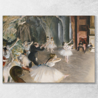 La Prova Sul Palco 1874 Edgar Degas edg81 quadro stampato su tela