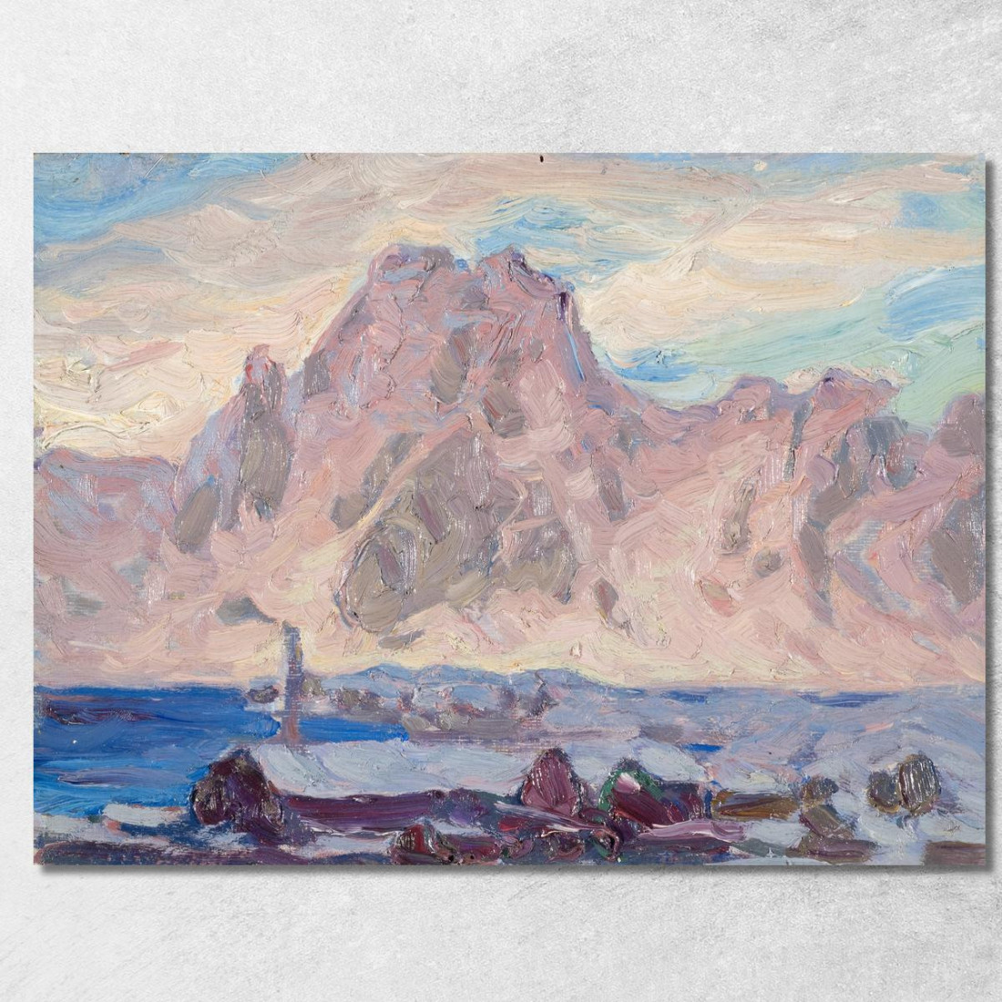 Lofoten In Viola. Studio Anna Boberg abb23 quadro stampato su tela