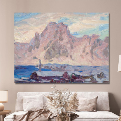 Lofoten In Viola. Studio Anna Boberg abb23 quadro stampato su tela