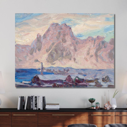 Lofoten In Viola. Studio Anna Boberg abb23 quadro stampato su tela