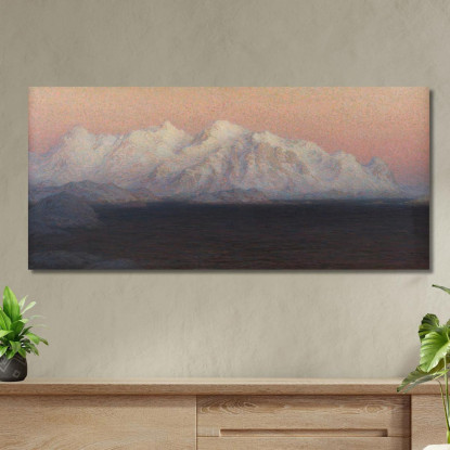 Montagne. Studio Dalla Norvegia Settentrionale Anna Boberg abb25 quadro stampato su tela