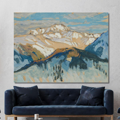 Montagne. Studio Dalla Svizzera Anna Boberg abb26 quadro stampato su tela