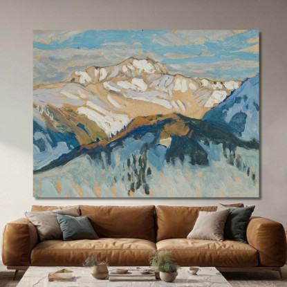Montagne. Studio Dalla Svizzera Anna Boberg abb26 quadro stampato su tela