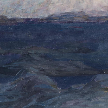 Notte Nel Negozio Molla. Studio Dalle Lofoten Anna Boberg abb28 quadro stampato su tela