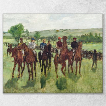 I Cavalieri 1885 Edgar Degas edg82 quadro stampato su tela