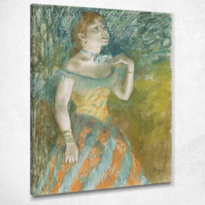 Il Cantante In Verde 1884 Edgar Degas edg83 quadro stampato su tela