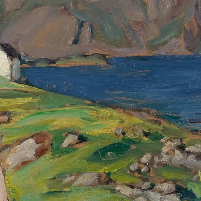 Negozio Estivo Molla. Studio Dalle Lofoten Anna Boberg abb41 quadro stampato su tela