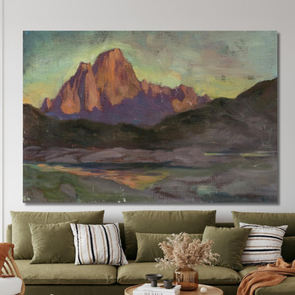 Vaagakallen. Studio Dalle Lofoten Anna Boberg abb51 quadro stampato su tela