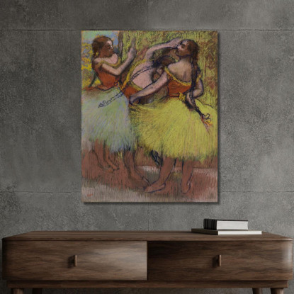 Tre Ballerine Con I Capelli Intrecciati Edgar Degas edg85 quadro stampato su tela