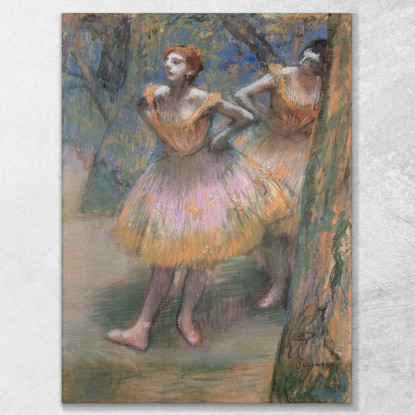 Due Ballerini Edgar Degas edg86 quadro stampato su tela