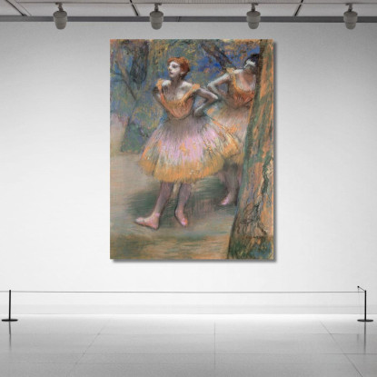 Due Ballerini Edgar Degas edg86 quadro stampato su tela