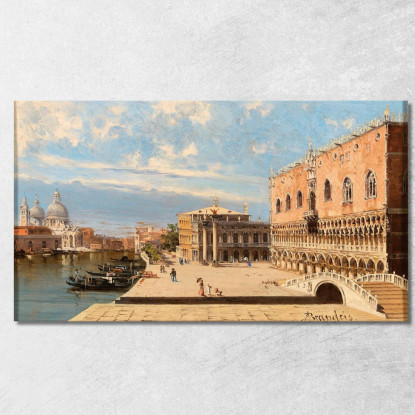 Il Palazzo Ducale Venezia Antonietta Brandeis abn19 quadro stampato su tela