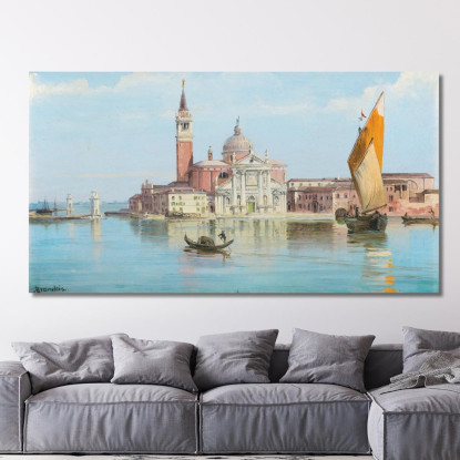 Santa Maria Della Salute Venezia Antonietta Brandeis abn34 quadro stampato su tela
