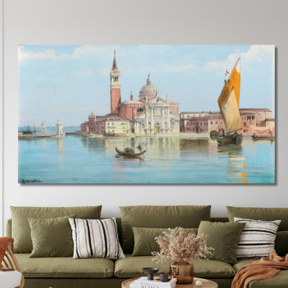 Santa Maria Della Salute Venezia Antonietta Brandeis abn34 quadro stampato su tela