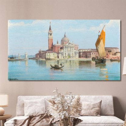 Santa Maria Della Salute Venezia Antonietta Brandeis abn34 quadro stampato su tela