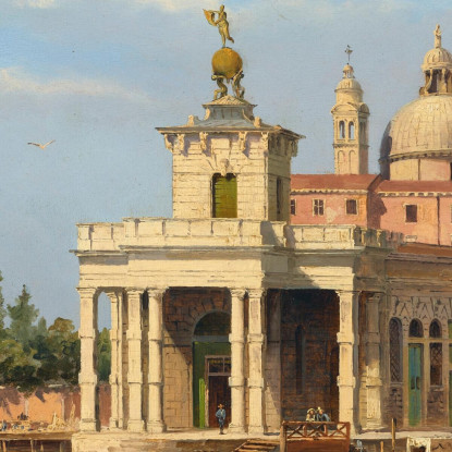 The Dogana With Santa Maria Della Salute Venice Antonietta Brandeis abn38 quadro stampato su tela