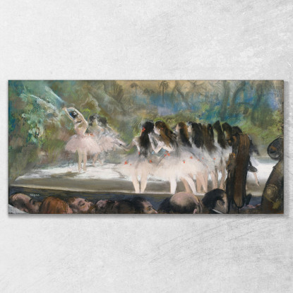 Balletto All'Opéra Di Parigi 1877 Edgar Degas edg92 quadro stampato su tela