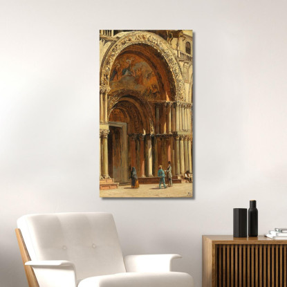 Venezia L'Ingresso Della Basilica Di San Marco Antonietta Brandeis abn58 quadro stampato su tela