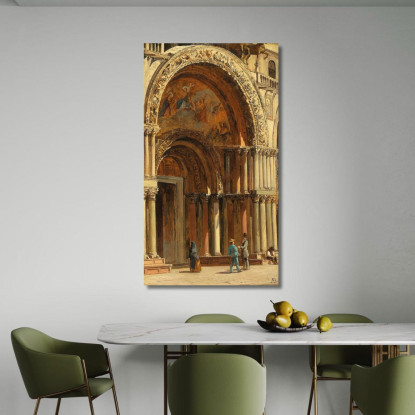 Venezia L'Ingresso Della Basilica Di San Marco Antonietta Brandeis abn58 quadro stampato su tela
