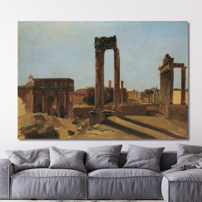 Tu Dai Il Foro Romano Carl Blechen cbc2 quadro stampato su tela