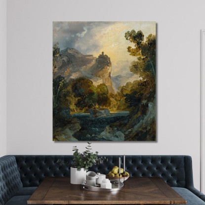 Paesaggio Italiano Carl Blechen cbc9 quadro stampato su tela