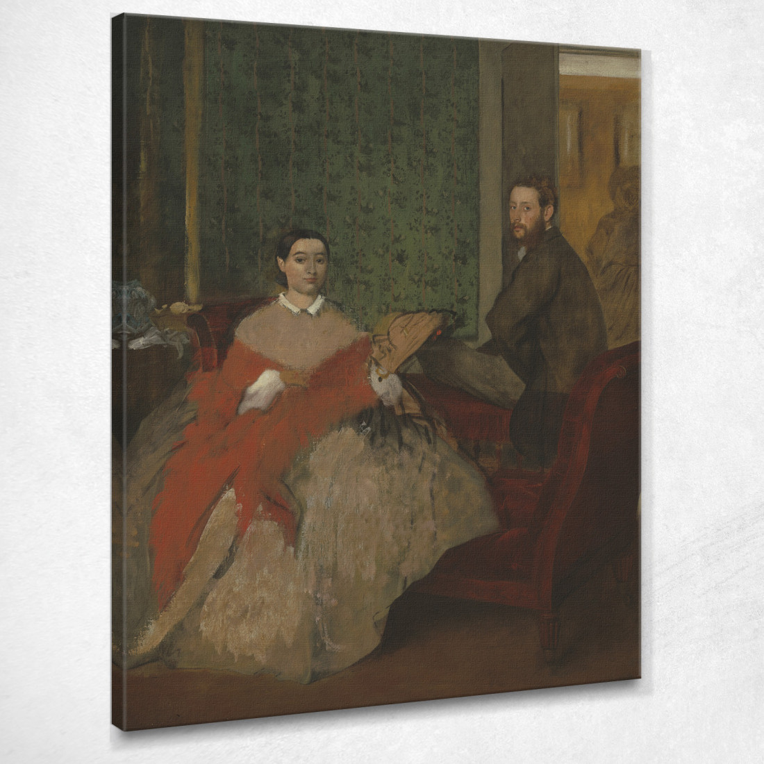 Edmondo E Teresa Morbilli 1865 Edgar Degas edg95 quadro stampato su tela