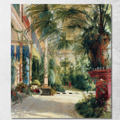 L'Interno Della Palm House Carl Blechen cbc17 quadro stampato su tela