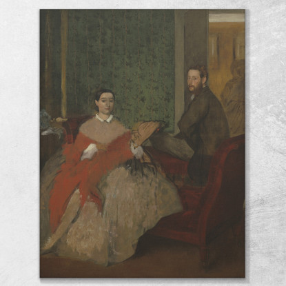 Edmondo E Teresa Morbilli 1865 Edgar Degas edg95 quadro stampato su tela