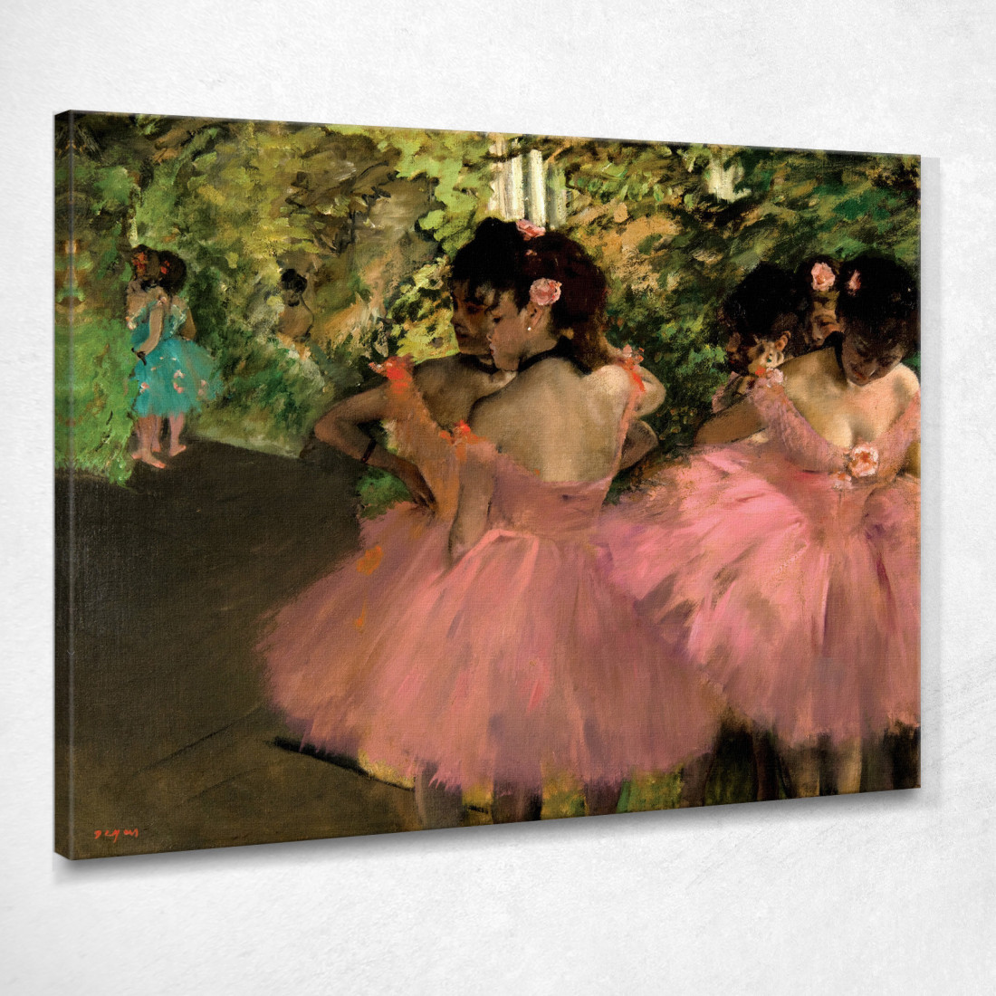 Ballerine In Rosa Edgar Degas edg98 quadro stampato su tela