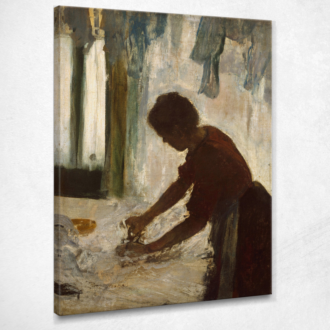 Una Donna A Stirare Edgar Degas edg102 quadro stampato su tela