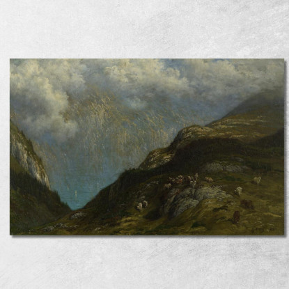 Paesaggio Montano Doré Gustave gdr56 quadro stampato su tela