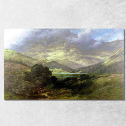 Highlands Scozzesi Doré Gustave gdr62 quadro stampato su tela