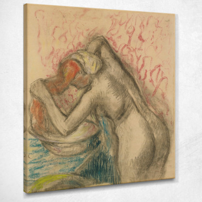 Dopo Il Bagno (Donna Che Si Asciuga I Capelli) Edgar Degas edg110 quadro stampato su tela