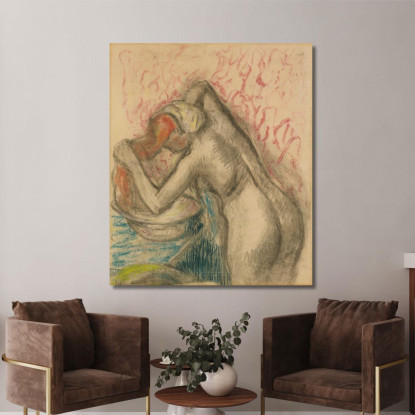 Dopo Il Bagno (Donna Che Si Asciuga I Capelli) Edgar Degas edg110 quadro stampato su tela