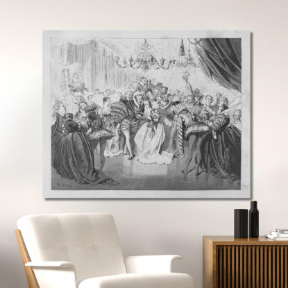 Fiabe Pl 23 Doré Gustave gdr140 quadro stampato su tela