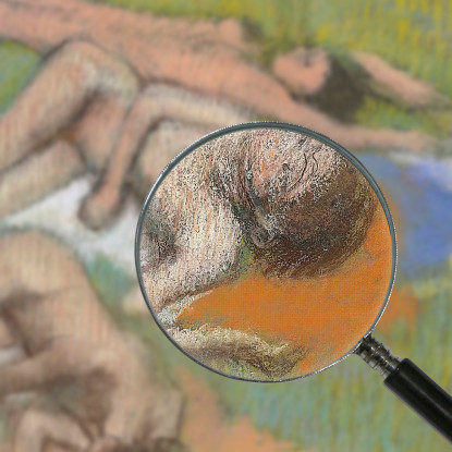 Dopo Il Bagno Tre Donne Nude Edgar Degas edg113 quadro stampato su tela