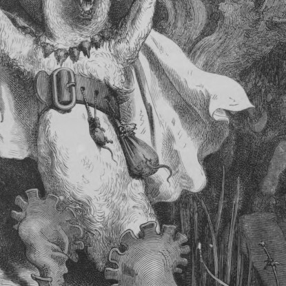 Fiabe Pl 26 Doré Gustave gdr143 quadro stampato su tela