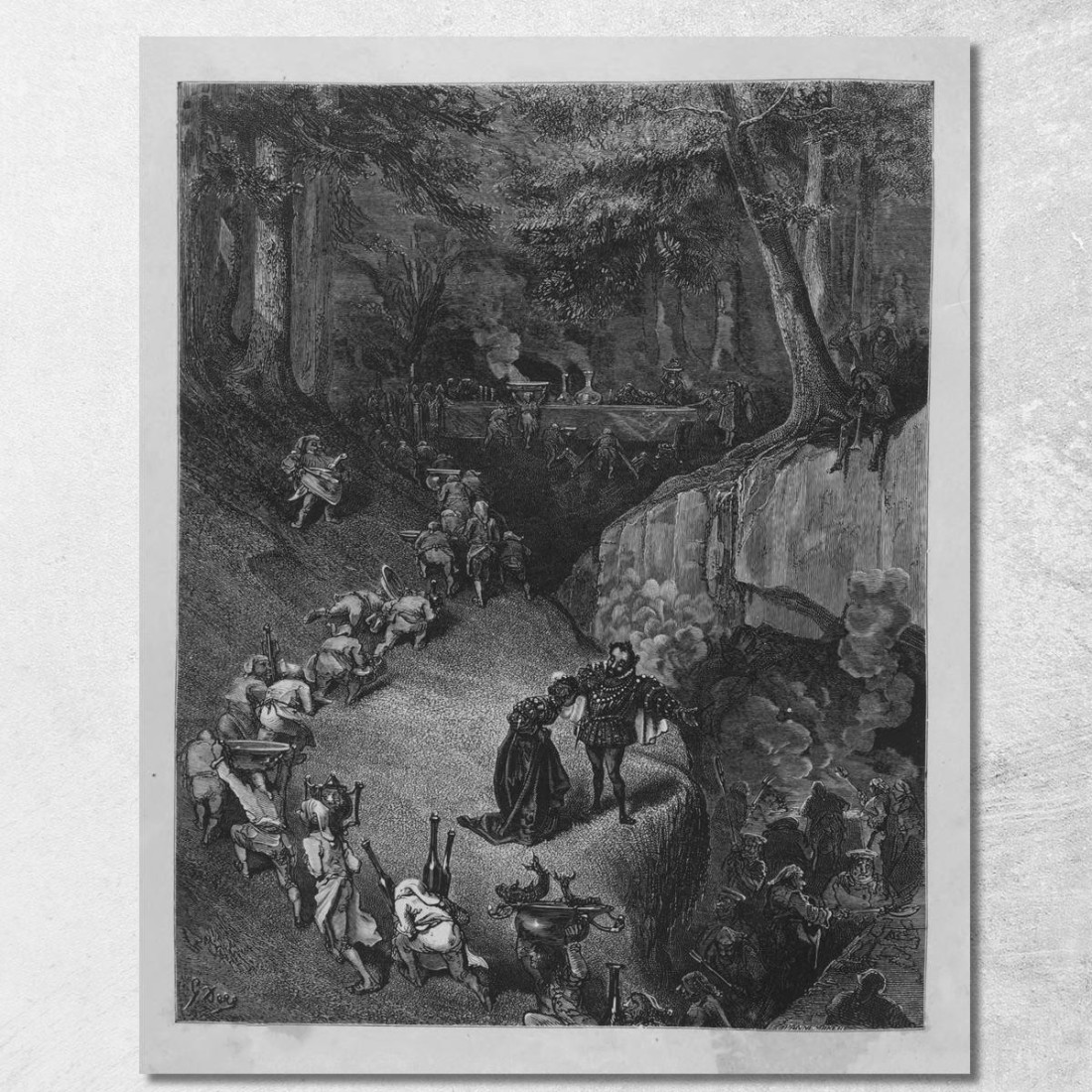 Fiabe Pl 29 Doré Gustave gdr146 quadro stampato su tela