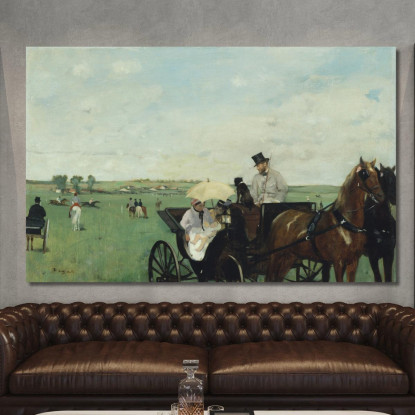 Alle Corse In Campagna Edgar Degas edg116 quadro stampato su tela