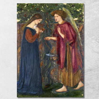 Il Dipinto Dell'Annunciazione Edward Burne Jones ebj19 quadro stampato su tela