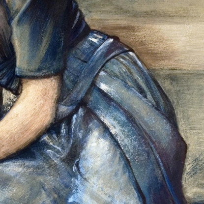 La Serie Briar Rose - Studio Per 'The Garden Court' 1892 Edward Burne Jones ebj23 quadro stampato su tela