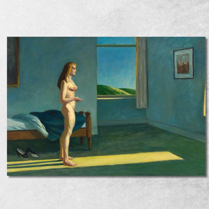 Una Donna Al Sole Edward Hopper eho1 quadro stampato su tela