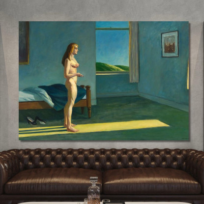 Una Donna Al Sole Edward Hopper eho1 quadro stampato su tela