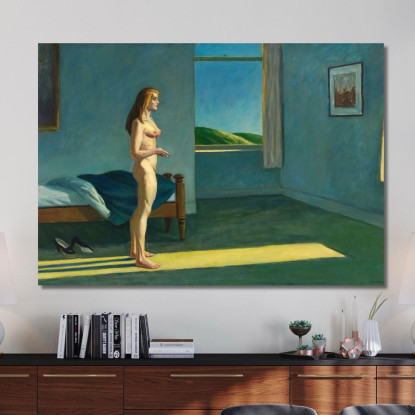 Una Donna Al Sole Edward Hopper eho1 quadro stampato su tela