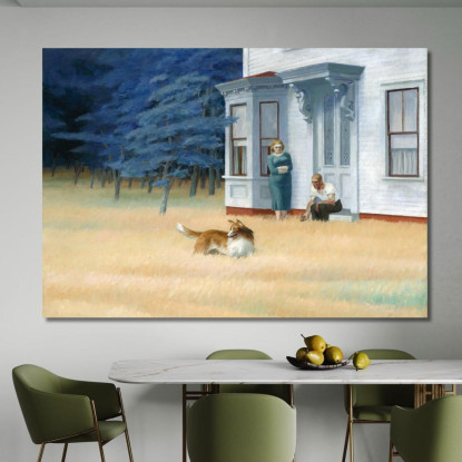 Serata A Cape Cod Edward Hopper eho6 quadro stampato su tela