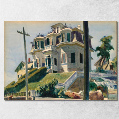 La Casa Di Haskell Edward Hopper eho19 quadro stampato su tela